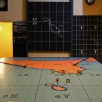Mapa en Lascaris War Rooms, La Valeta. Foto: Naiara Lemos